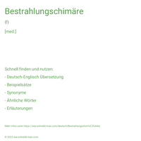 Bestrahlungschimäre