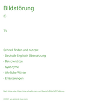 Bildstörung