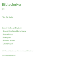 Bildtechniker