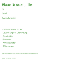 Blaue Nesselqualle