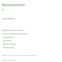 Brennkammer