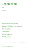 Deponiebau