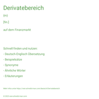 Derivatebereich