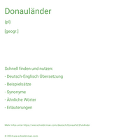 Donauländer