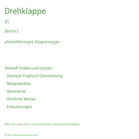 Drehklappe