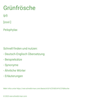 Grünfrösche