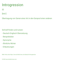 Introgression