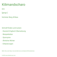 Kilimandscharo