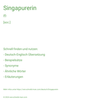 Singapurerin