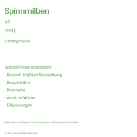 Spinnmilben