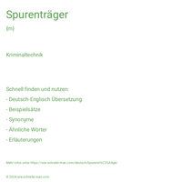 Spurenträger