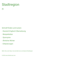 Stadtregion