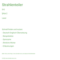 Strahlenteiler