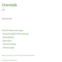 Uranstab