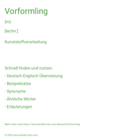 Vorformling