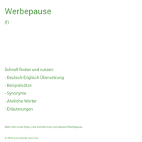 Werbepause