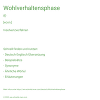 Wohlverhaltensphase