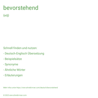 bevorstehend