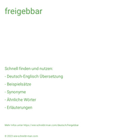 freigebbar