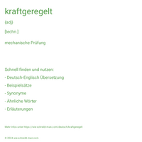 kraftgeregelt