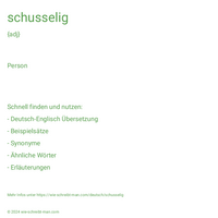 schusselig