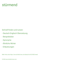 stürmend