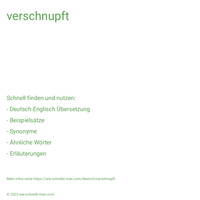 verschnupft