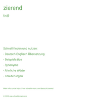 zierend