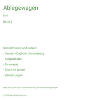 Ablegewagen