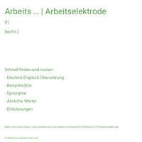 Arbeits … | Arbeitselektrode