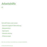 Arbeitshilfe