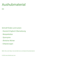 Aushubmaterial