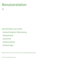 Benutzerstation