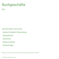 Buchgeschäfte