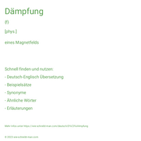 Dämpfung