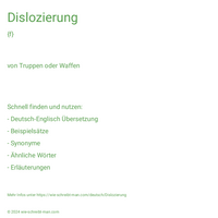 Dislozierung