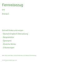 Fernreisezug