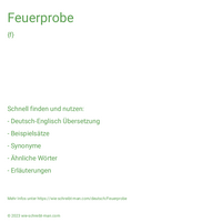 Feuerprobe