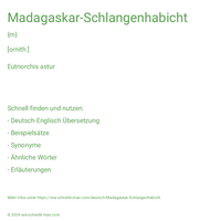 Madagaskar-Schlangenhabicht