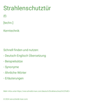 Strahlenschutztür