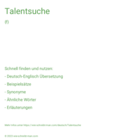 Talentsuche