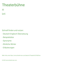 Theaterbühne