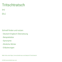 Tritschtratsch