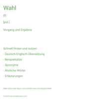 Wahl