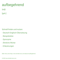 aufbegehrend