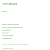 dermaleinst