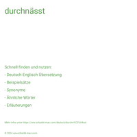 durchnässt