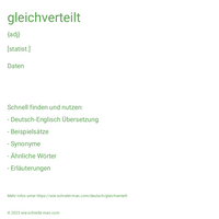 gleichverteilt