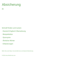 Absicherung