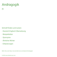 Andragogik